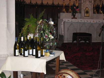 Aligote bottles on a table
